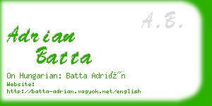 adrian batta business card